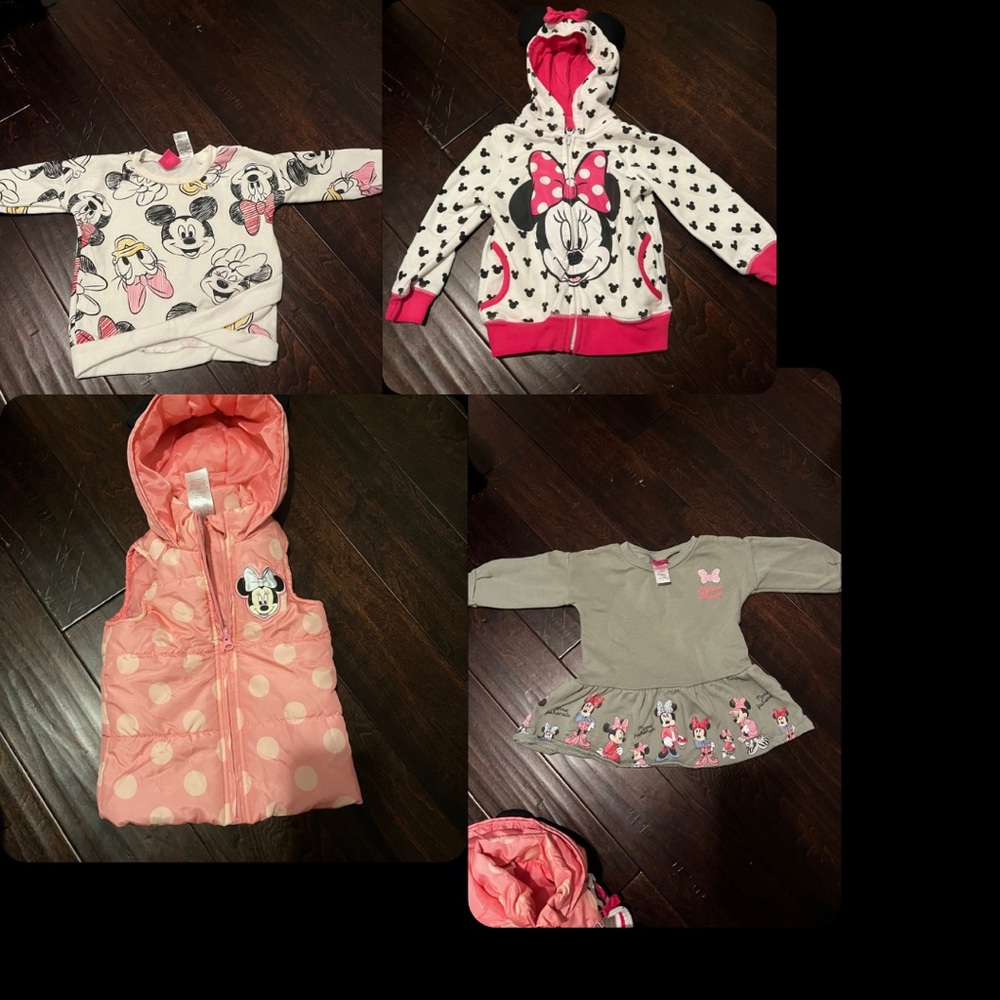 4 piece 2T Girls Minnie Mouse